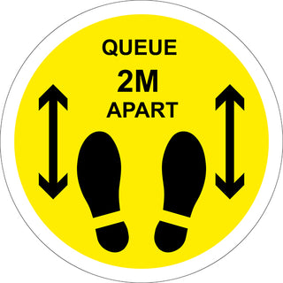 Keep 2m Apart Social Distancing Floor Stickers