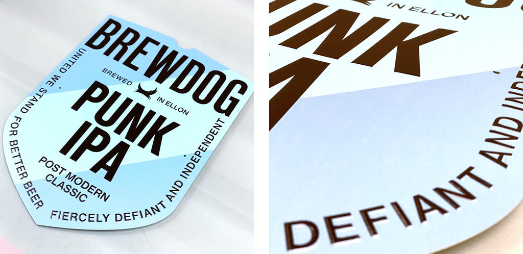UK Manufactured Embossed Metal Signs for Brewdog