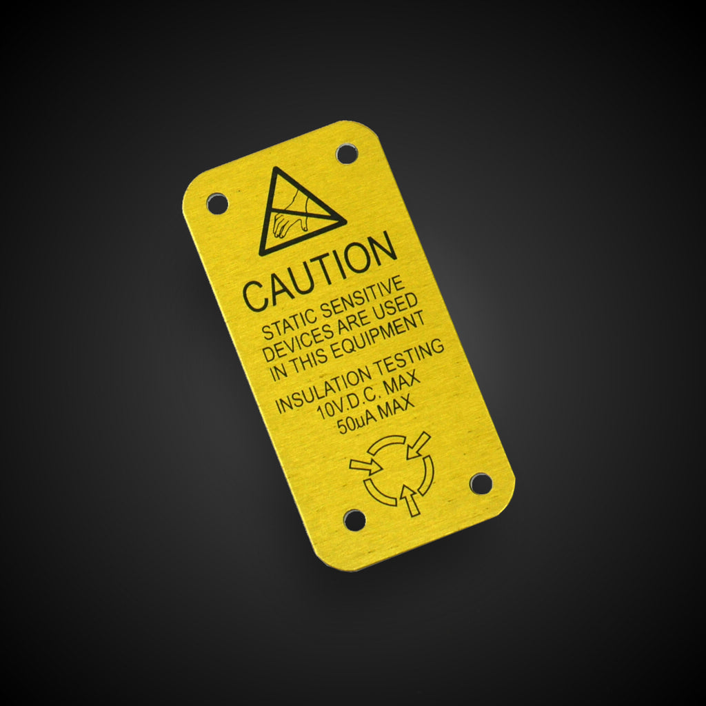 Anodised Aluminium Name Plates & Metal Labels – Nameplates.co.uk