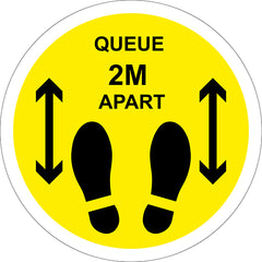 Keep 2m Apart Social Distancing Floor Stickers