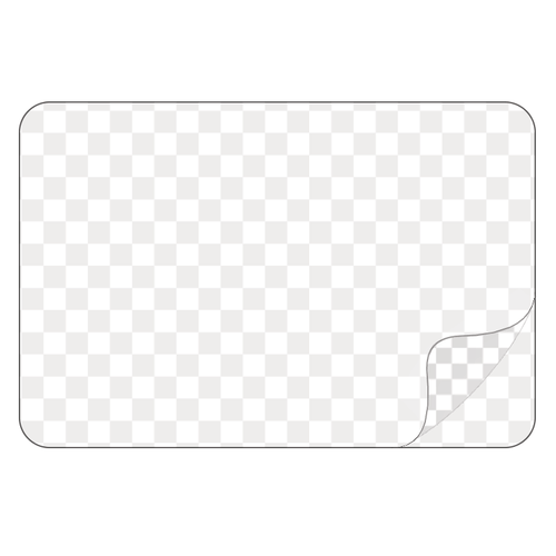 Rectangle - Clear Vinyl Stickers