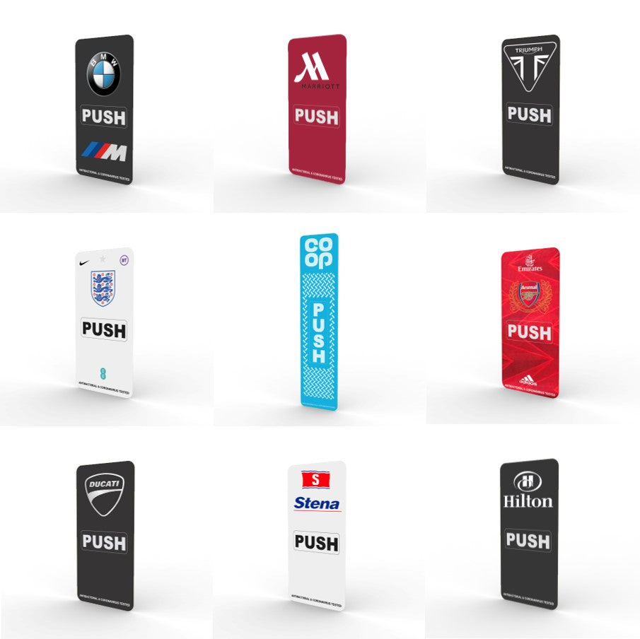 Safe Wrap Antiviral Door Pull Handle Sticker